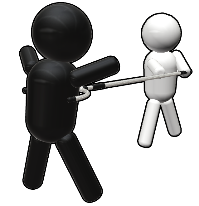 さすまた　人物　犯人確保